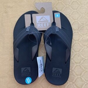 REEF Element MEN'S Flip Flop Sandal Color Black Bottle Opener Size 8 NEW